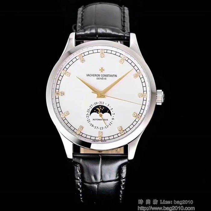 江詩丹頓 Vacheron Constantin 火爆上市 新款 六字位日月星晨功能 超級防水機芯 高檔男士腕表  wssb4873